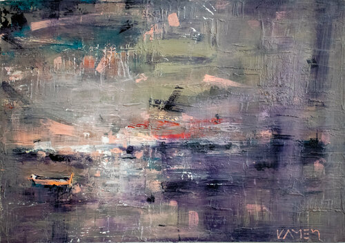 Shore Falls Asleep de Kamen Trifonov, Pintura a la venta en Singulart