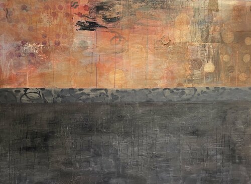 Sunset & Shadow van Karen Lehrer, Schilderij te koop op Singulart