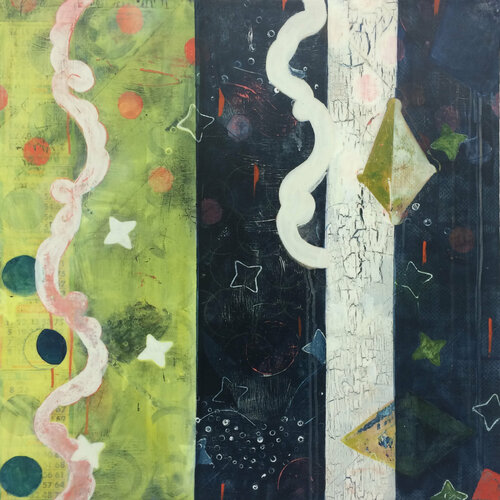 Lightning Sky van Karen Lehrer, Schilderij te koop op Singulart