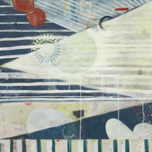 Waterscape (SOLD) van Karen Lehrer, Schilderij te koop op Singulart