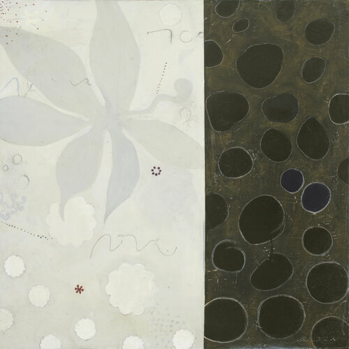 Snowflower van Karen Lehrer, Schilderij te koop op Singulart