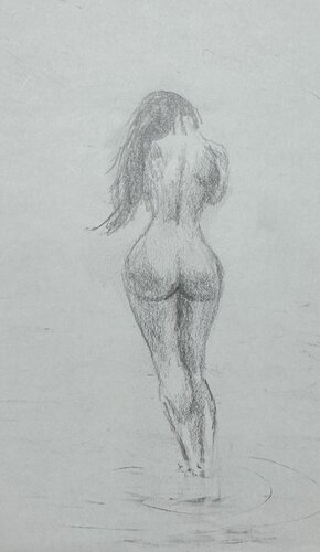 Nude 02 by Garry Arzumanyan, Drawing for Sale on Singulart