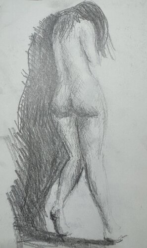 Nude 03 van Garry Arzumanyan, Tekening te koop op Singulart