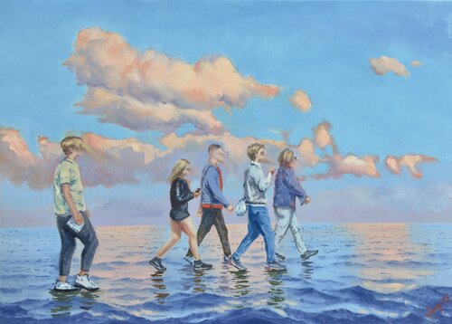 Crossing 01 by Garry Arzumanyan, Painting for Sale on Singulart