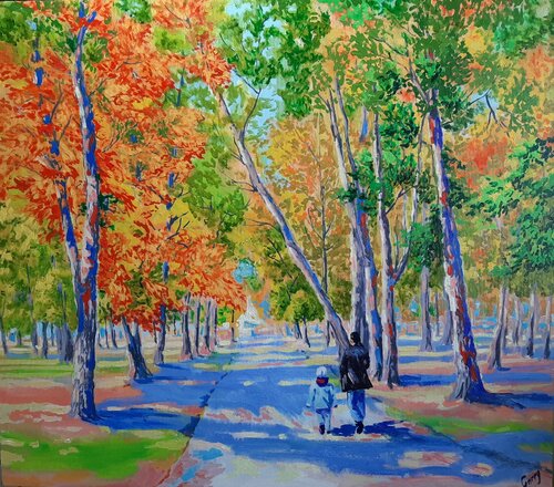Autumn landscape 02 by Garry Arzumanyan, Painting for Sale on Singulart