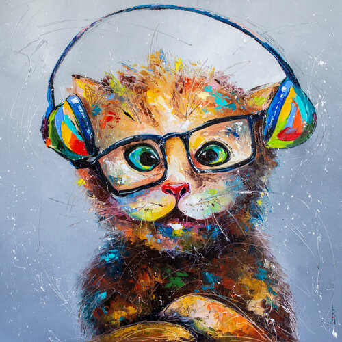 Too loud for me! by Liubov Kuptsova, Painting for Sale on Singulart