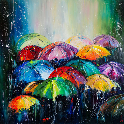 Rain rain rain by Liubov Kuptsova, Painting for Sale on Singulart