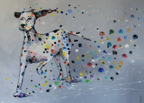 Help! I'm losing my spots ! by Liubov Kuptsova, Painting for Sale on Singulart
