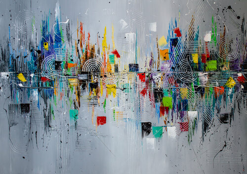 City of joy by Liubov Kuptsova, Painting for Sale on Singulart
