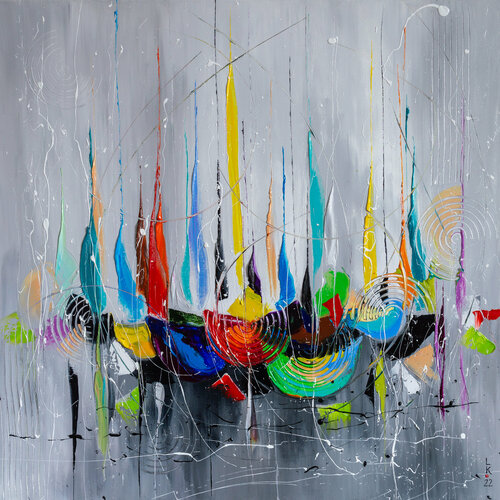 Waiting for regatta by Liubov Kuptsova, Painting for Sale on Singulart