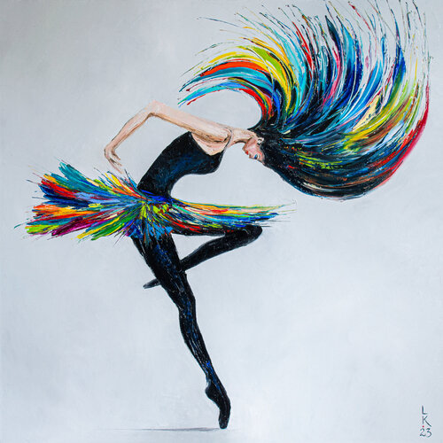 Let's dance by Liubov Kuptsova, Painting for Sale on Singulart