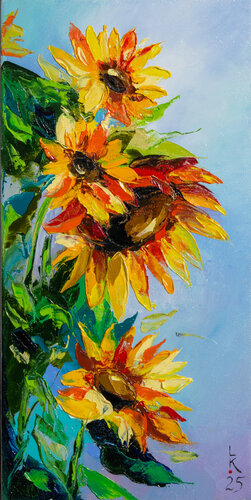 Golden Whispers by Liubov Kuptsova, Painting for Sale on Singulart