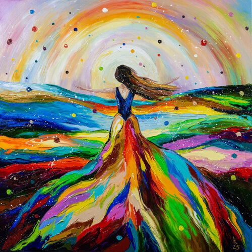 Dancing with the Light von Liubov Kuptsova, Malerei kaufen auf Singulart