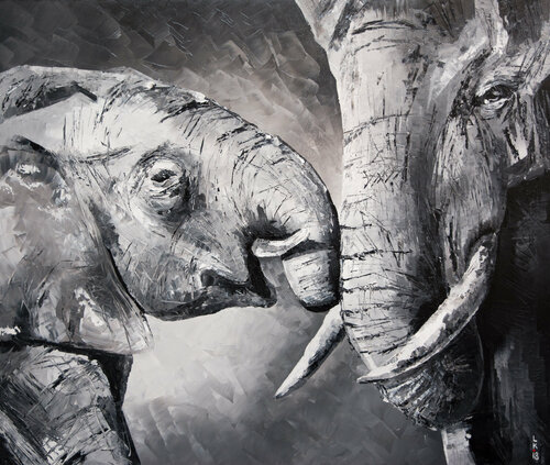 Motherhood by Liubov Kuptsova, Painting for Sale on Singulart