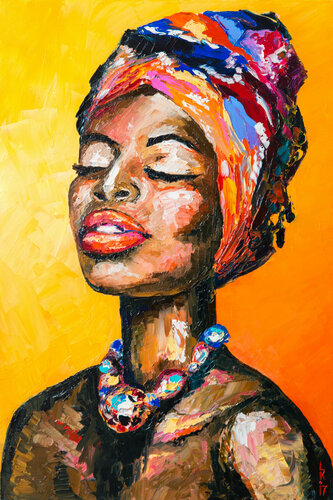 Black magic woman by Liubov Kuptsova, Painting for Sale on Singulart