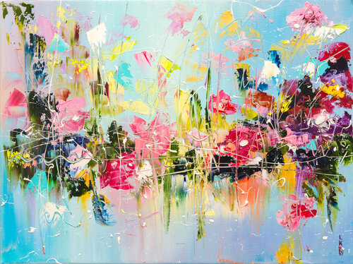 Spring flowers fantasy by Liubov Kuptsova, Painting for Sale on Singulart