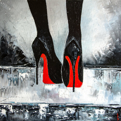Take off your shoes! by Liubov Kuptsova, Painting for Sale on Singulart
