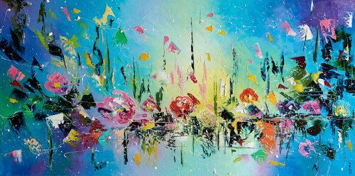 Melody of flowers by Liubov Kuptsova, Painting for Sale on Singulart