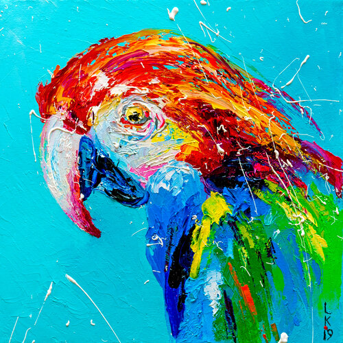 Parrot by Liubov Kuptsova, Painting for Sale on Singulart