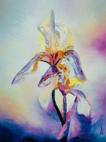 Iris flower by Liubov Kuptsova, Painting for Sale on Singulart