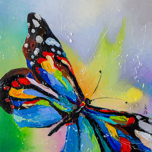 Bright butterfly by Liubov Kuptsova, Painting for Sale on Singulart