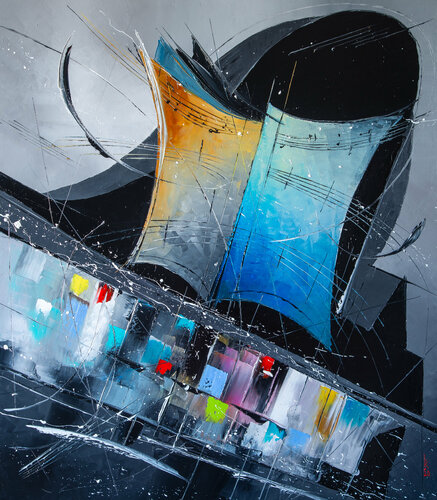 Birth of sad melody by Liubov Kuptsova, Painting for Sale on Singulart