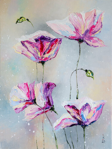 Delicate flowers by Liubov Kuptsova, Painting for Sale on Singulart