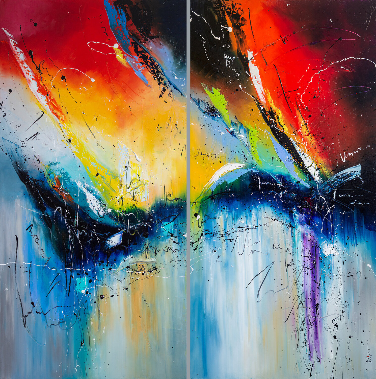 Fire and Ice (diptych) Liubov Kuptsova