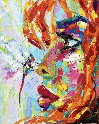 Born in the Flame di Lina Redford, Pittura in vendita su Singulart