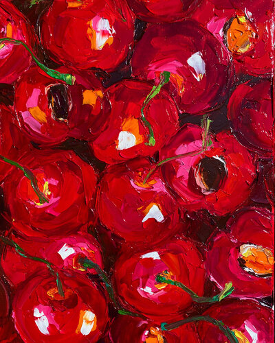 Cherry Magic di Lina Redford, Pittura in vendita su Singulart