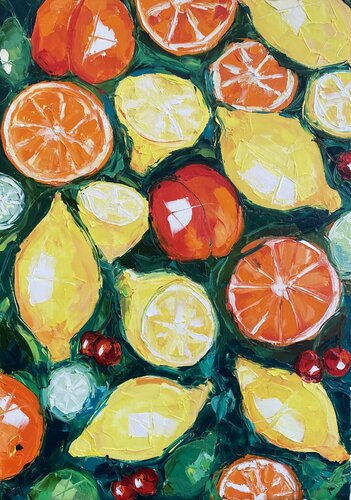 Fruit Salad di Lina Redford, Pittura in vendita su Singulart