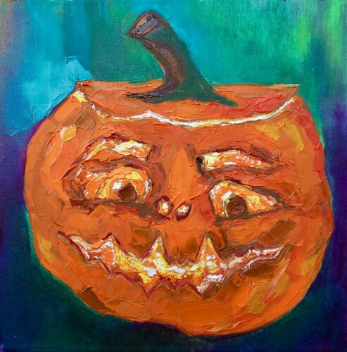 Jack-o'-lantern van Lina Redford, Schilderij te koop op Singulart