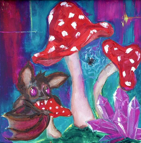 Inside the Crystal Ball van Lina Redford, Schilderij te koop op Singulart