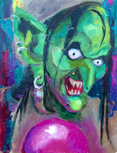 Warlock Goblin by Lina Redford, Painting for Sale on Singulart