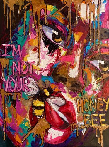 I’m Not Your Honey Bee di Lina Redford, Pittura in vendita su Singulart