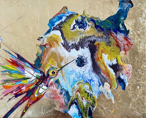 Inside the Benitoite Crystal van Lina Redford, Schilderij te koop op Singulart