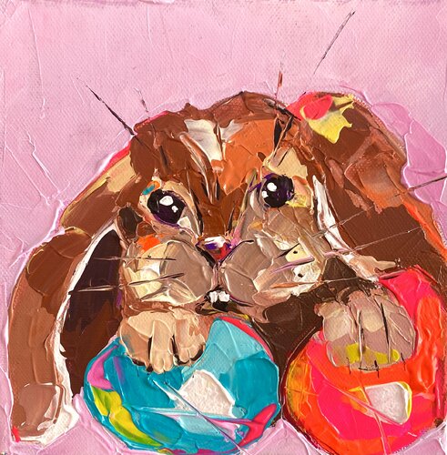 Easter Egg Hunt von Lina Redford, Malerei kaufen auf Singulart