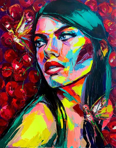 Cherry on Top di Lina Redford, Pittura in vendita su Singulart