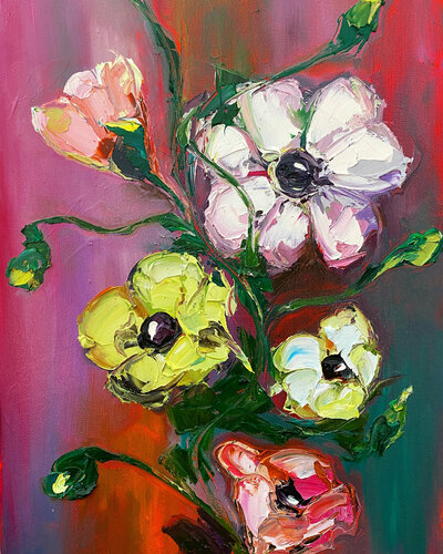 Spring Anemones von Lina Redford, Malerei kaufen auf Singulart