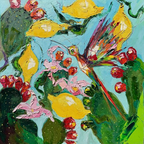 Song of the Cactus Flower von Lina Redford, Malerei kaufen auf Singulart