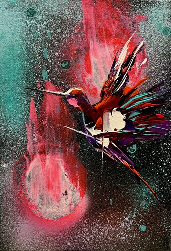 What did Hubble see: Mission to Mars di Lina Redford, Pittura in vendita su Singulart