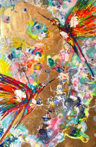 Diamond from the Earth Core van Lina Redford, Schilderij te koop op Singulart