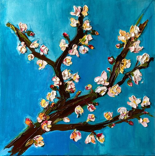 Blooming Snowflakes par Lina Redford, Peinture en vente sur Singulart