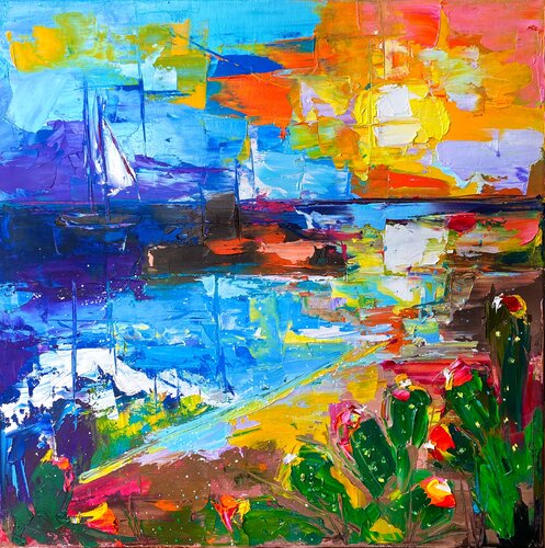 Magic of Sunset di Lina Redford, Pittura in vendita su Singulart