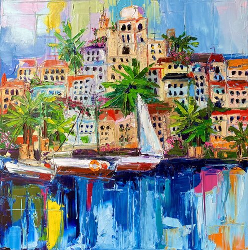 Tale of the Old Town by Lina Redford, 회화 for Sale on Singulart