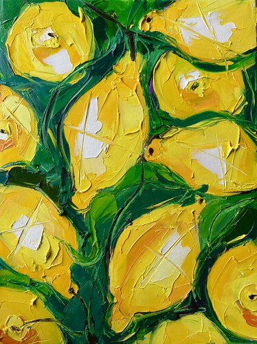 Sour Yellow van Lina Redford, Schilderij te koop op Singulart