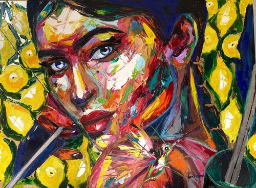 The legend of Devana’s Arrow di Lina Redford, Pittura in vendita su Singulart