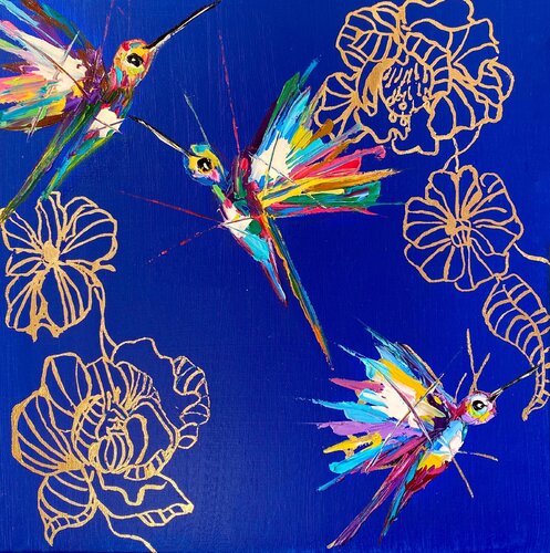 Kiss of the sunrise van Lina Redford, Schilderij te koop op Singulart