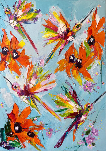 Scent of the First Blooms di Lina Redford, Pittura in vendita su Singulart