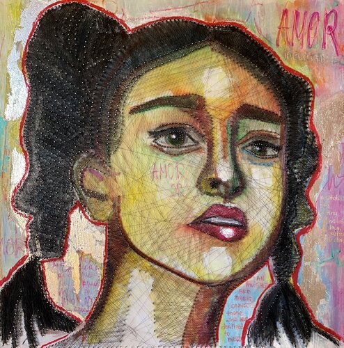 «Amor or Unseen Threads» by Lina Redford, 회화 for Sale on Singulart